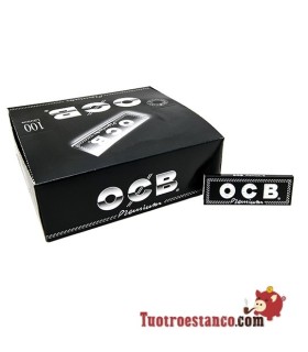 Papel OCB Premium negro 1 1/4 de 78 mm, 100 libritos