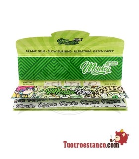 Estuche de Papel Monkey MOJITO 110 mm + Filtros - 24 libritos