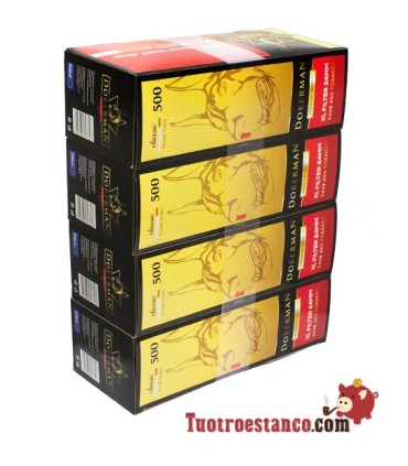 Tubos Doberman 500 Filtro Largo- 24 cajitas de 500 Tubos (Cajón)