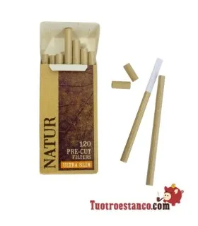 Voorgesneden Naturfilters Behuizing 5,7 mm organisch - 20 dozen
