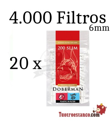 3.000 Smoking Brown 70mm + 4.000 Filtres Doberman 6mm