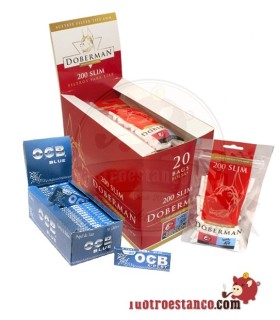 3.000 OCB Azul 70mm + 4.000 Filtros Doberman 6mm