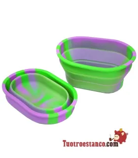 Tabuleiro de tigelas de silicone expansível