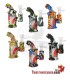 Bang en silicone assorti