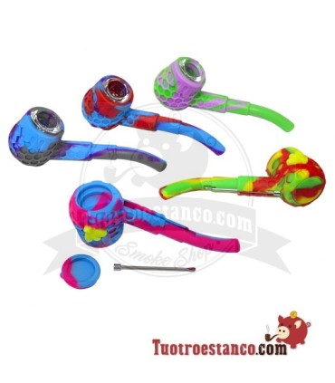 Classic Silicon Pipe + container en dabber