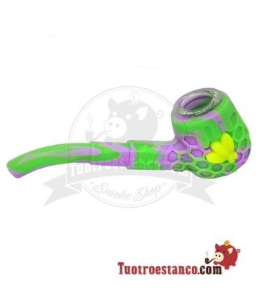 Classic Silicone Pipe + container and dabber