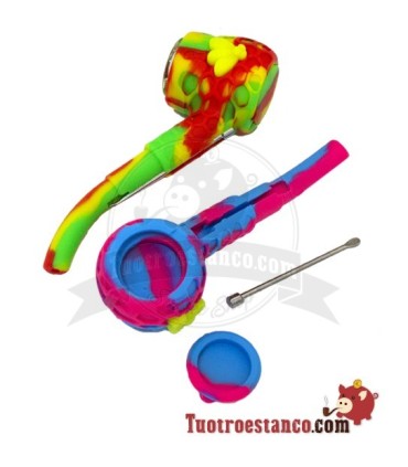 Classic Silicon Pipe + container en dabber