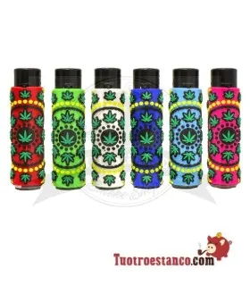 Isqueiro Prof + Folhas de Mandala de Capa de Silicone