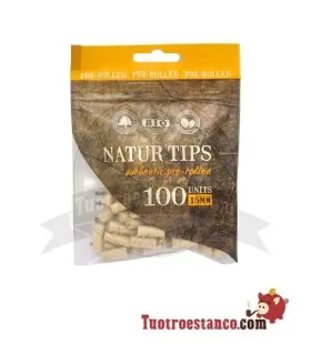 Natur 6 mm voorgerolde filters met 100 filters