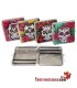 Champ Mex Skull and Flowers 20 Zigarettenetui aus Zigarettenmetall