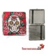 Champ Mex Skull and Flowers 20 Zigarettenetui aus Zigarettenmetall