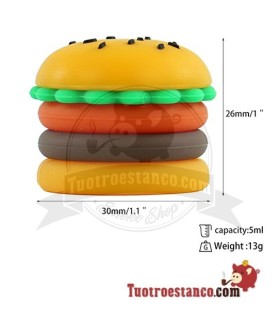 Contenitore in silicone per hamburger 5 ml