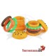 Contenitore per hamburger in silicone 9 ml