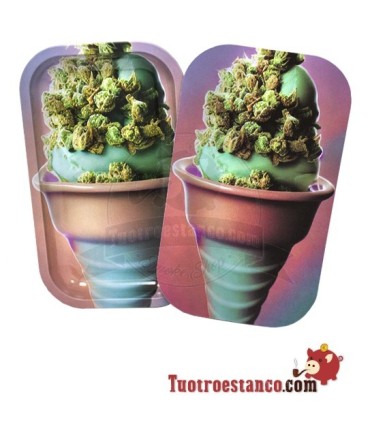 Bandeja Metálica + Tapa de 27x16cm Helado