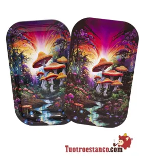Metal Tray + 27x16cm Mushroom Lid