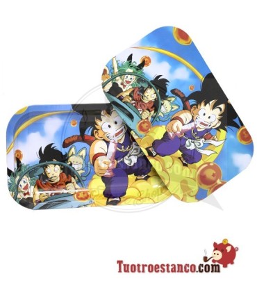 Plateau métallique + couvercle Dragon Ball 27x16cm