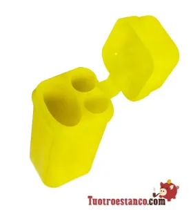 Frasco de isqueiro de plástico + savarette colorida