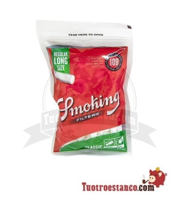 Filtros Smoking Largos de 8 mm 100 filtros