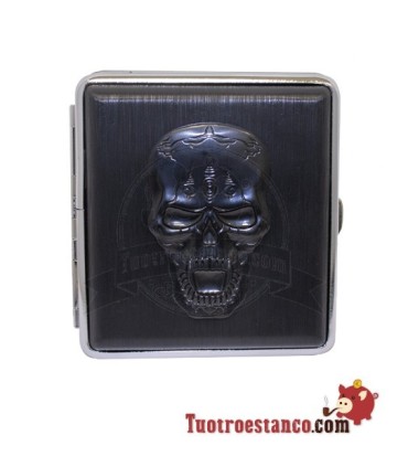 Pitillera metálica Champ Skull de 20 cig