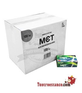 Tubos MTC Mentolados con capsula - Cajón de 40 cajitas de 100 unidades