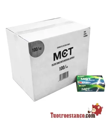 Tubes MCT Menthol avec capsule - Tiroir de 40 boîtes de 100 unités