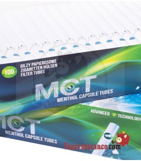 MCT Menthol Tubes with capsule - Drawer of 40 boxes of 100 units