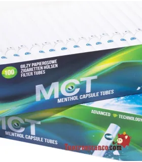 MCT Menthol Tubes with capsule - Drawer of 40 boxes of 100 units