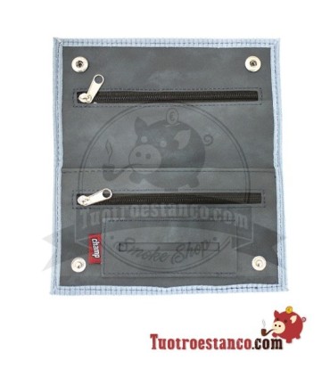 Portatabacco Champ con tocco di velluto a coste