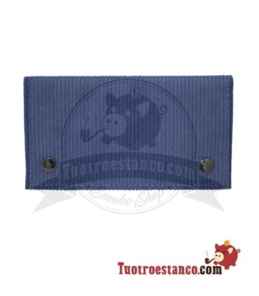 Porta-tabaco Champ com toque de veludo cotelê