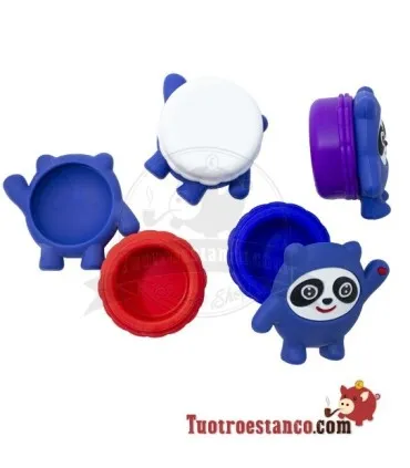 Contenitore in silicone Panda 15 ml