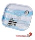 Bandeja metálica Soulblime 4x4 com nuvens de 14x18 cm