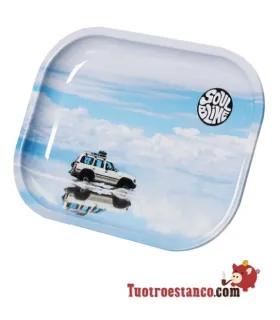 Soulblime 4x4 metallic tray with 14x18 cm clouds