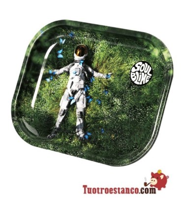 Bandeja Metálica Soulblime Astronauta de 14x18 cm