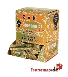 Greengo 70 mm Papierdisplay – 100 Broschüren