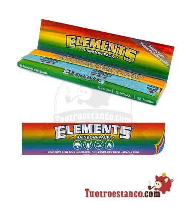 Papel de Arroz Elements RAINBOW Slim 110mm
