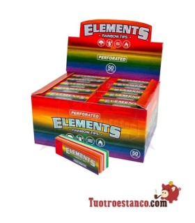 Estuche de filtros de cartón Elements Rainbow - 50 filtros