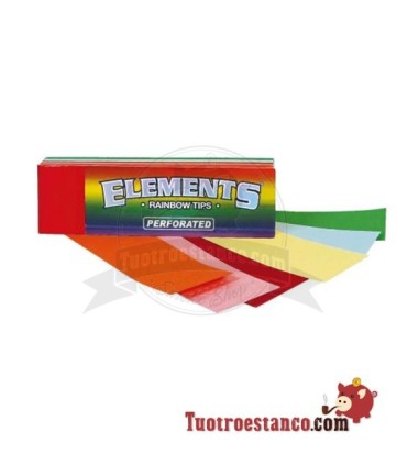 Estuche de filtros de cartón Elements Rainbow - 50 filtros