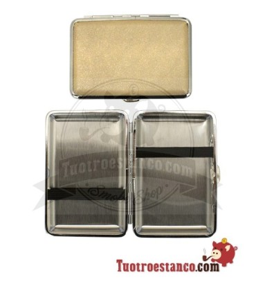 Champ Shiny metal cigarette case for 12 cigars