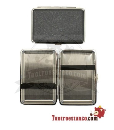 Pitillera metálica Champ Shiny para 12 cigarros