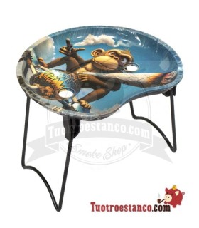 Piccolo vassoio a mezzaluna con supporto - Monkey