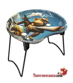 Small crescent tray with stand - Monkey
