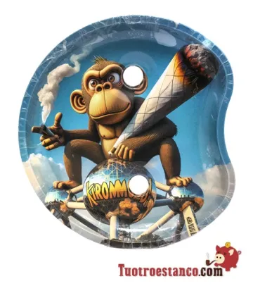 Piccolo vassoio a mezzaluna con supporto - Monkey