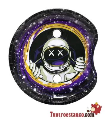 Kleines Halbmondtablett mit Stand – Astronauta