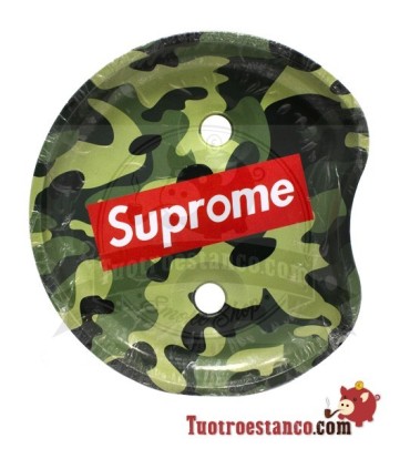 Kleine halvemaanvormige schaal met standaard - Camouflage