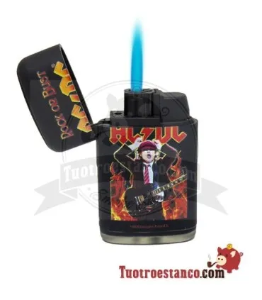 Isqueiro de maçarico de chama a jato Prof AC/DC