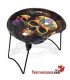 Small crescent tray with stand - Calavera Mexicana