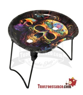 Small crescent tray with stand - Calavera Mexicana