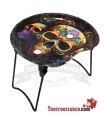 Small crescent tray with stand - Calavera Mexicana