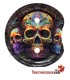 Petit plateau en croissant avec support - Calavera Mexicana