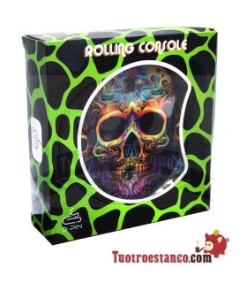 Small crescent tray with stand - Calavera Mexicana
